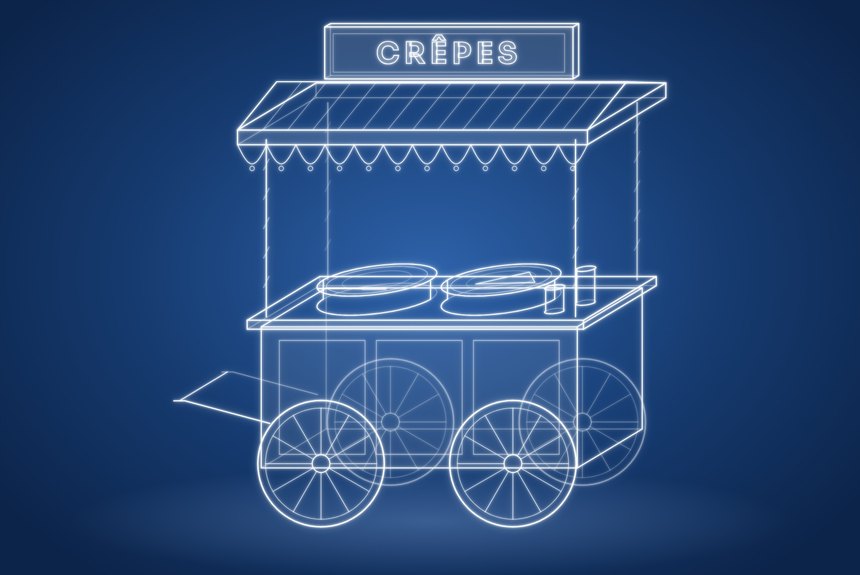 Carretto Crepes — noleggio per eventi EventDesignMilano