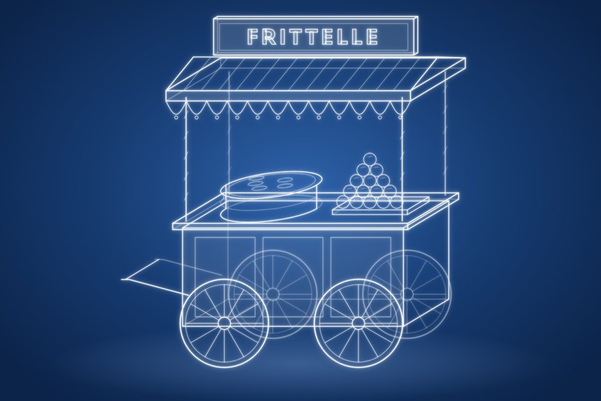 Carretto Frittelle Calde — noleggio per eventi EventDesignMilano
