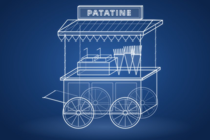 Carretto Patatine Fritte — noleggio per eventi EventDesignMilano